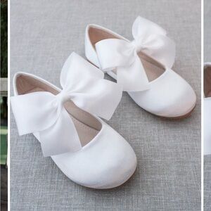 Kailee P Satin Maryjane Flats with Satin Bow